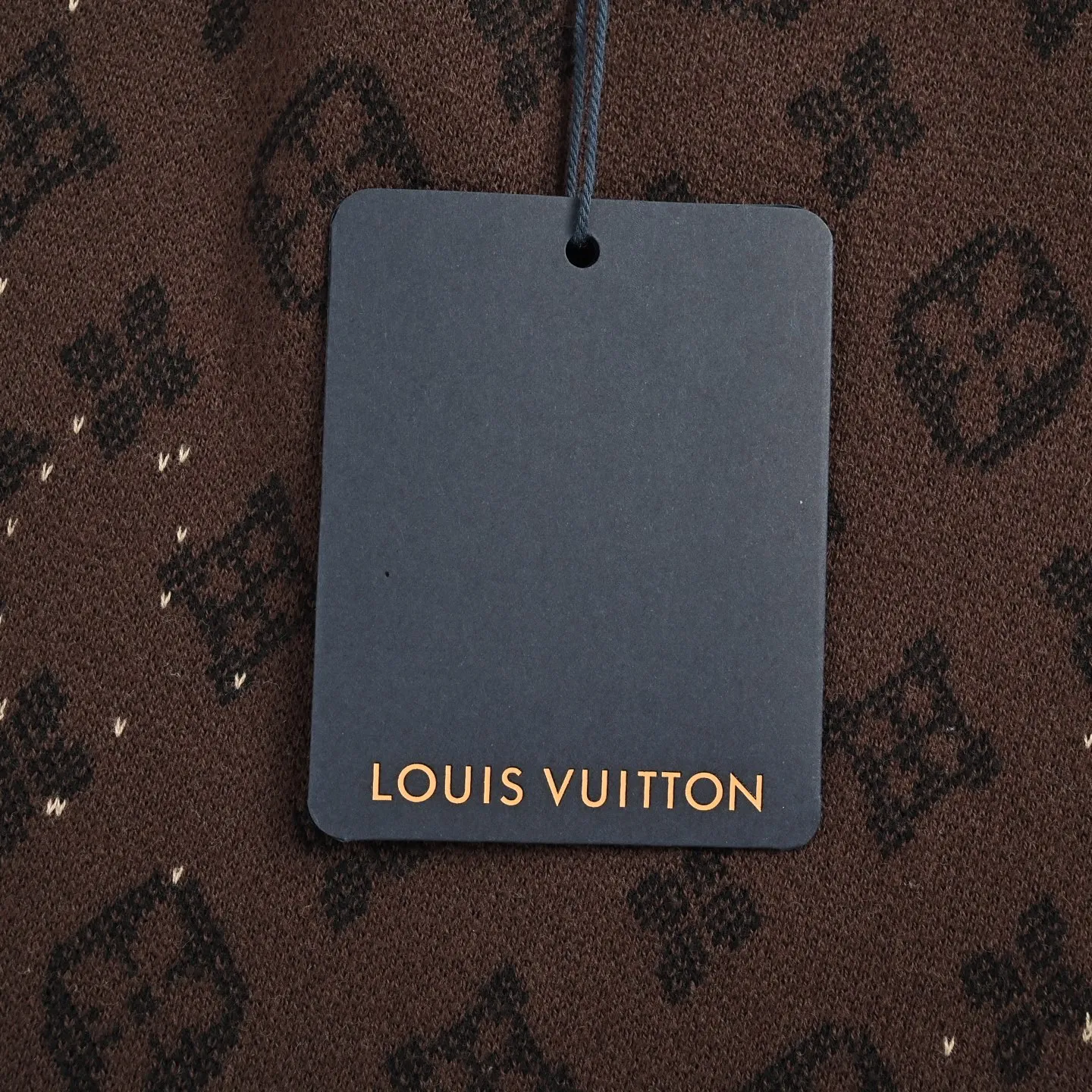Louis Vuitton/Louis Vuitton 26ss presbyopic gradient jacquard knitted short sleeves